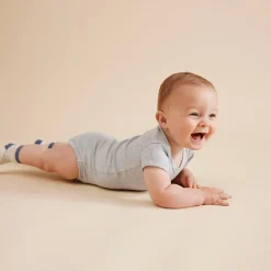 Wilson + Frenchy Wilson & Frenchy Organic Rib Short Sleeve Bodysuit Hot