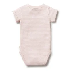 Wilson + Frenchy Wilson & Frenchy Organic Rib Short Sleeve Bodysuit Hot