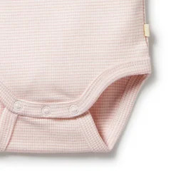 Wilson + Frenchy Wilson & Frenchy Organic Rib Short Sleeve Bodysuit Hot