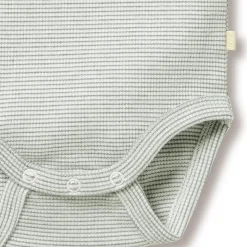 Wilson + Frenchy Wilson & Frenchy Organic Rib Short Sleeve Bodysuit Hot