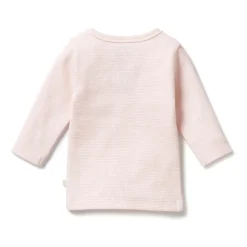 Wilson + Frenchy Wilson & Frenchy Organic Stripe Rib Long Sleeve Top New