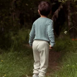 Woolbabe Merino/Organic Cotton Long Sleeve Henley Bodysuit - Daydream Collection Outlet