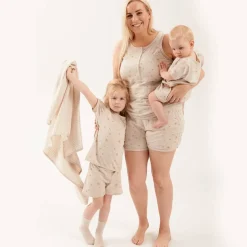 Woolbabe Relax! Henley Tank - Sale Dune Sunburst Sale