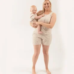 Woolbabe Relax! Lounge Shorts - Sale Dune Sunburst Clearance