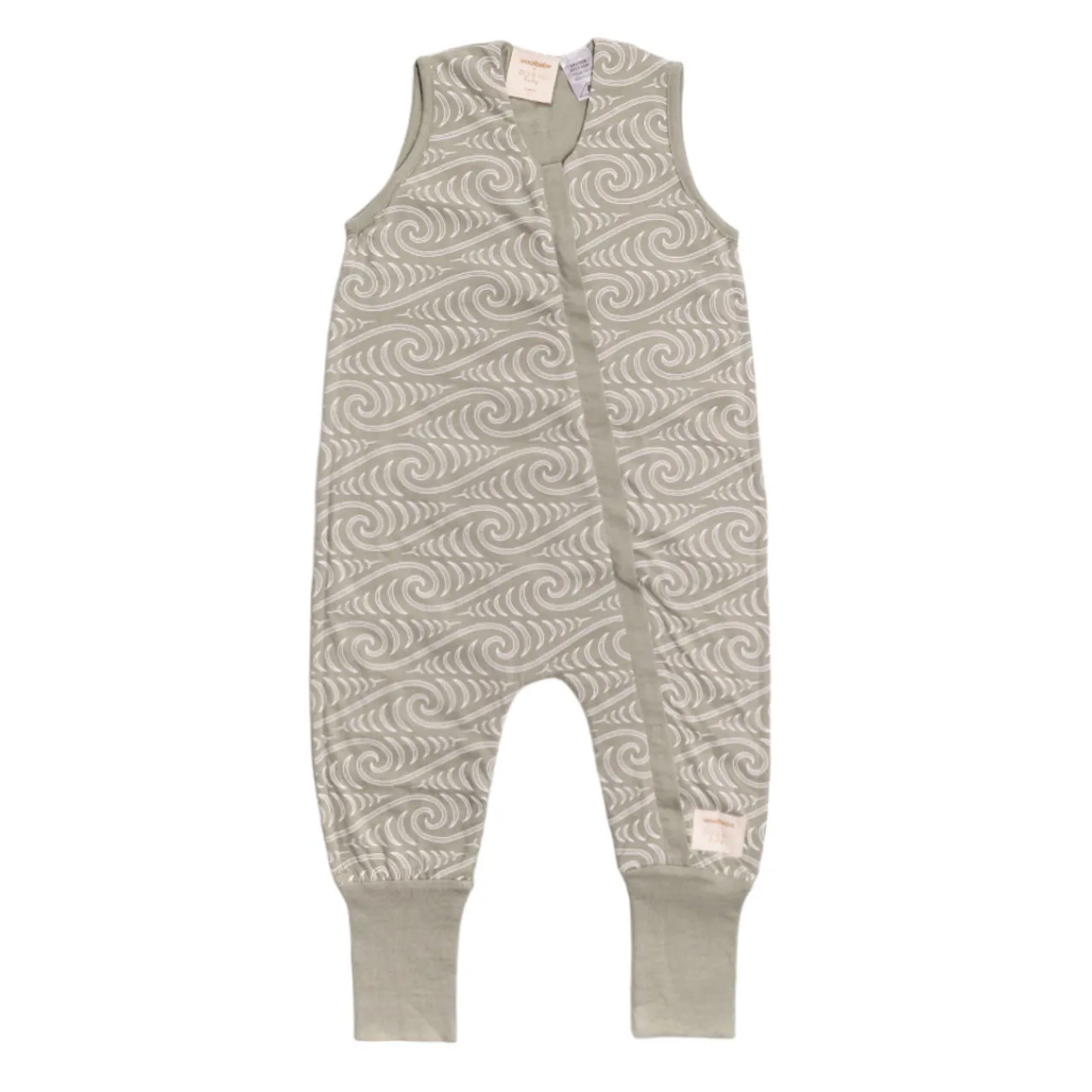 Woolbabe X BO & KO Collab 3-Seasons Sleeping Suit Flax Ngaru Sale