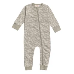 Woolbabe X BO & KO Collab Pyjama Suit Flax Ngaru Clearance