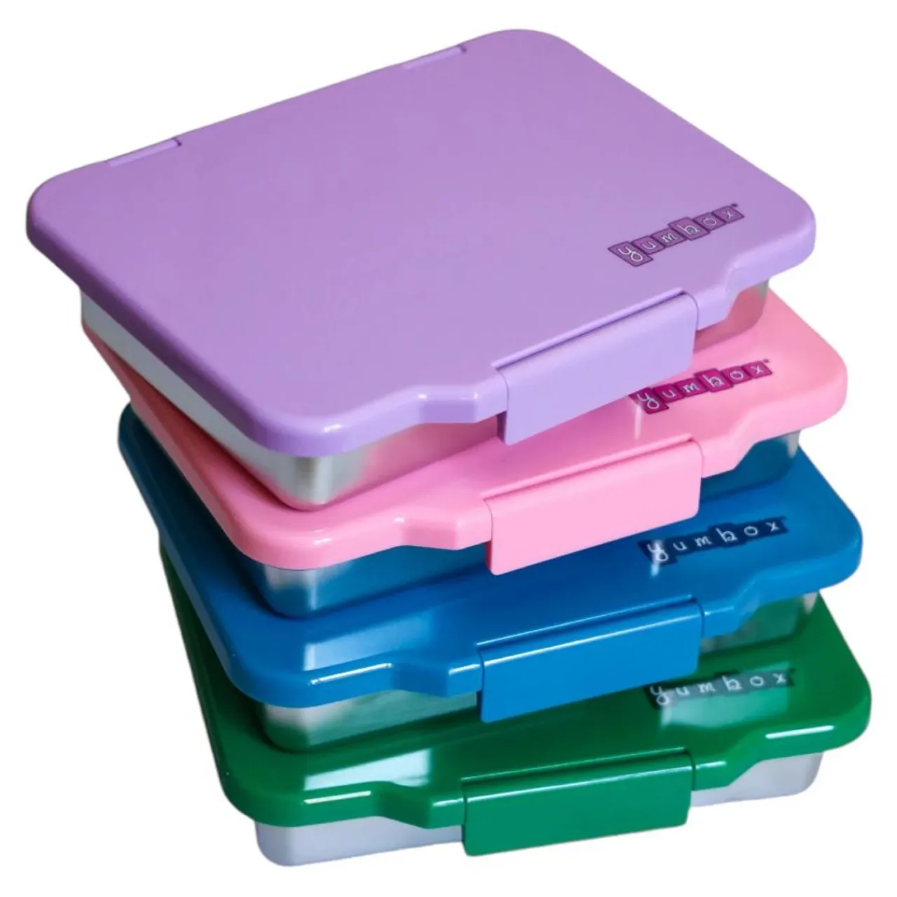 YumBox Pret Stainless Steel 4 Compartment Bento Lunchbox New